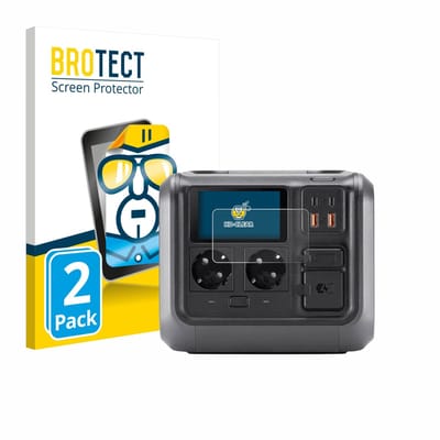 BROTECT - Screenprotector voor DJI Power 500 - Folie Beschermfolie transparant 2 Stuks