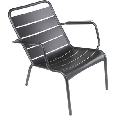 Fermob - LUXEMBOURG lage fauteuil - 42 drop mat - zwart