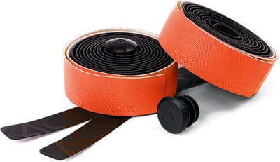 ACID Bar Tape CC 3.5 - Stuurlint - Polyurethaan - Plakstrook - Kunststof stuurdoppen - 2000 x 30 x 3.5 mm - Oranje/Zwart