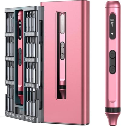 Soleilwear Mini Elektrische Schroevendraaier 52-in-1: Draadloze Precisieset Met 48 Magnetische Bits Voor Telefoon En Laptop