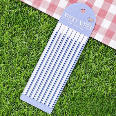 160 Stuks Lange Bladwijzers Plakkerige Index Tabs Morandi Markeerstrips Memo Notitie Tabs Transparante Lange Bladvlaggen Tabs blauw