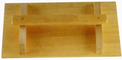 Schuurbord Hout - Afwerkbord Tiling - Voegen Uitsmeren - Houten Montage - 14 x 44 cm - Houtkleur