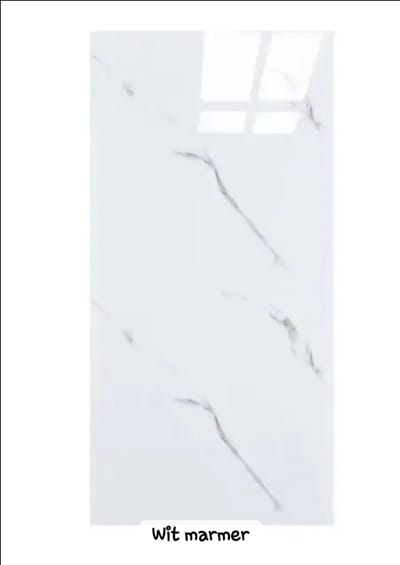 Zelfklevend Muurtegelsticker marmerlook wit (10 Stuks)