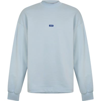 Hugo Heren-sweatshirt van katoen met ruime pasvorm (Blauw)