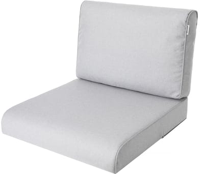 Hobbygarden Tuinkussen Nel Grijs 50x50cm - Geschikt voor oa Wicker tuins-set & Stoelen - Waterafstotend - Uv Bestendig