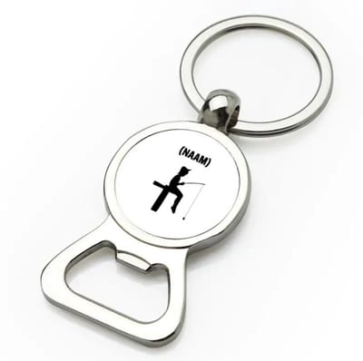 Akyol - vissen met eigen naam flesopener - Vissen - visser - sport - 9 bij 3 cm