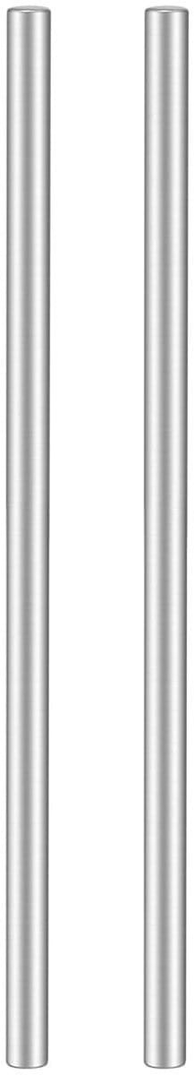 Dailygoods- Ronde Staaf - 304 Roestvrij Staal - Glad Oppervlak - Kneedbaar - Voor Doe-Het-Zelf - 4 mm x 150 mm - 2 Stuks