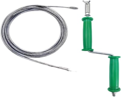 Gootsteen Ontstopper - Afvoerveer - Verstopping Verhelpen - Flexibele Veer - 4 Meter - Zilver