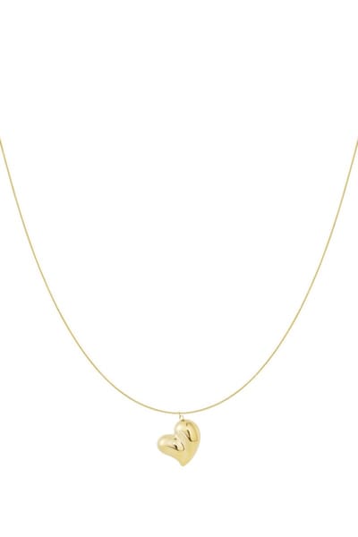 Zwangerschapsketting Fluisteringen van het Hart – Goud – Bola Ketting met rustgevend belletje – Stainless Steel – 80 + 7 cm – Waterproof – Voor zwangere vrouwen -Cadeau