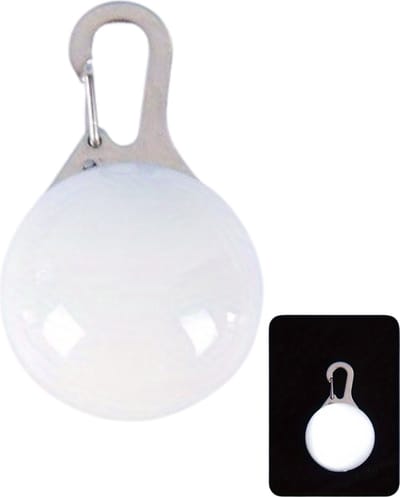 Nivard Lichtgevende Halsband - Verlichte Halsband - Lichtgevend - Hond - Kat - Lampje - Hondenhalsband Led - Clip-On - Wit