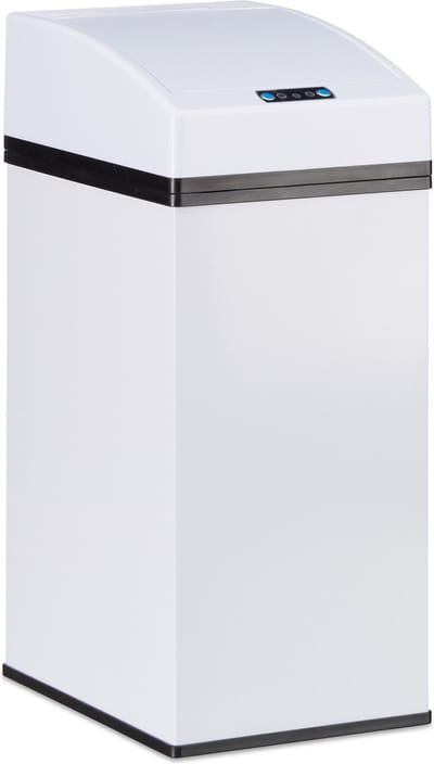 Prullenbak 7 liter automatische sensor deksel - wit - HBD 35 x 15 x 20 cm