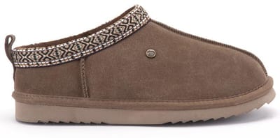 Warmbat Kynuna Suede Tape Dames Sloffen - Mud