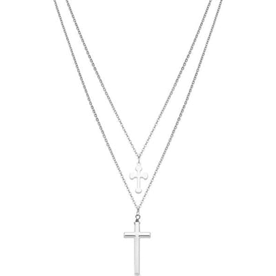 Luxenter ketting afgewerkt met rhodium - Frikca