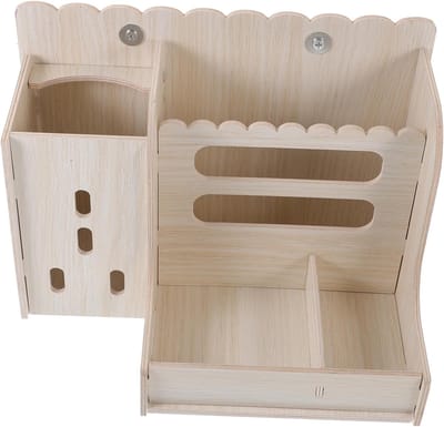 Hooivoederbak Konijn - Hooi Dispenser - Dieren Voeden - Met Hooiruif - 28 cm Breed - Natuurlijk Hout