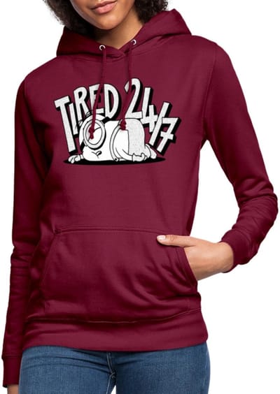Minions Stuart Tired 24/7 Hoodie Dames