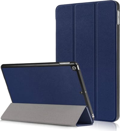 Hoes geschikt voor iPad Air / Air 2 - Trifold Tablet hoes Donker blauw - Smart Cover - Hoes geschikt voor iPad Air 2 smart cover - Hoes geschikt voor iPad air - Hoes geschikt voor iPad - BookcaseHoes geschikt voor iPad Air / Air 2 9.7 inch