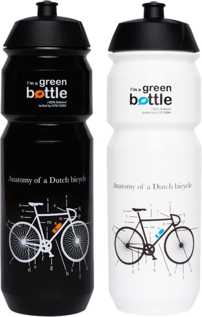 Retulp Bio Bidon Pakket Fiets - Bidons - Waterflessen - Sport - Waterfles - Drinkfles - Bidon - 750 ml - 2 stuks