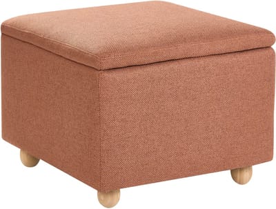 FERNDALE - Poef met opbergruimte - Goudbruin - Polyester