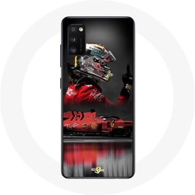 Hoesje - Formule 1 - Galaxy A41 - Rood - Sebastian Vettel - Flexibel