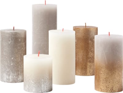 Bolsius - Rustieke Kaarsen Set - New Sparkle