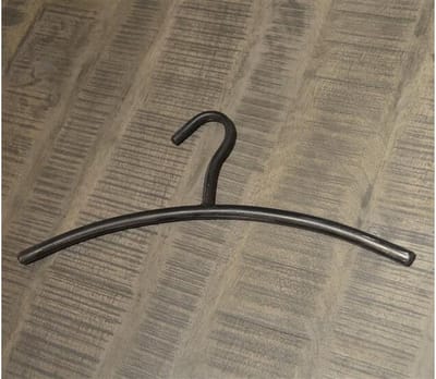 Garderobehanger ronde buis per 6 - zwart - set van 6