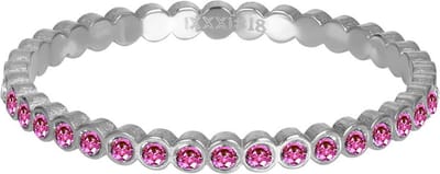 Small Circle Stone Fuchsia - iXXXi - Vulring 2 mm - Zilver