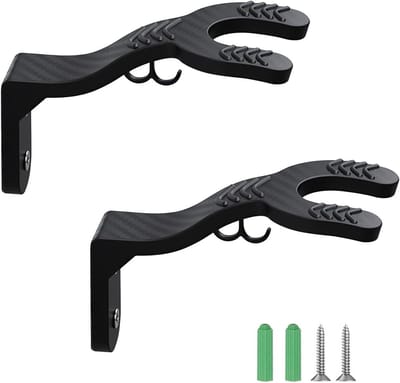 Motorhelm Hangers voor Wandmontage - 2 Stuks, Multifunctionele Bevestiging voor Motorhelmen, Jassen en Sleutels