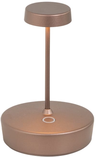 Zafferano Swap mini pro LED tafellamp 14.8cm - brons - oplaadbaar - dimbaar - 3 kleuren