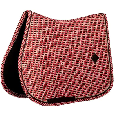Kentucky Horsewear - Zadeldoek velvet check printing purple jumping