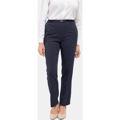 Chique Professlan broek CARLA - marine - Gr. 38 van Goldner Fashion