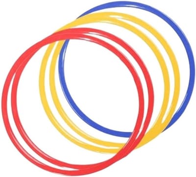 Speed Rings - Agility Ringen - Sport Training - Versterkte Structuur - 30 cm diameter - Felgekleurd