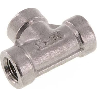 1/8'' NPT RVS T-stuk 16 Bar
