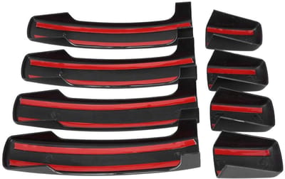 Dailygoods- Deurklink Cover Glanzend Zwart - 4 Stuks - Vervanging voor Freelander 2 - Geschikt voor Discovery 3 - ABS Materiaal - Exterieur Deurgreep Cover