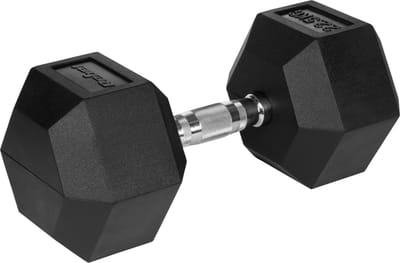 Rebel Active Serie - Gevulkaniseerde Gietijzeren Halter - 22,5 kg - Hexagonaal - Veilig en Duurzaam