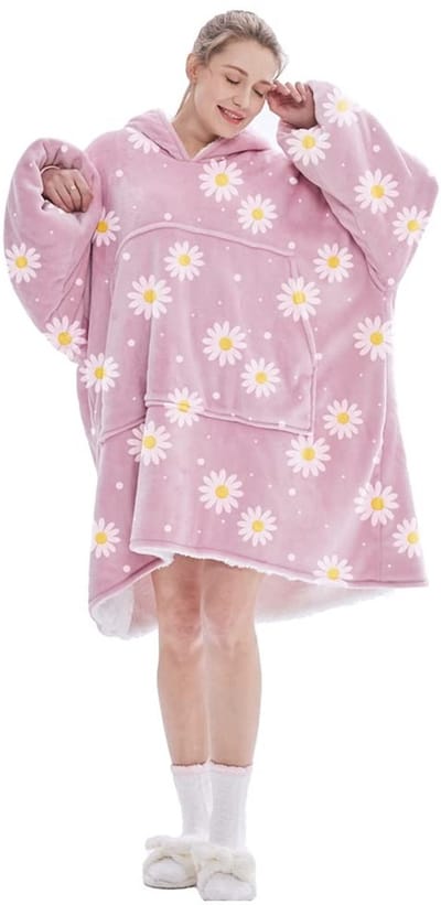 Dailygoods- Sweatshirt met capuchon - Overmaats hoodie - Zacht en warm - Geschikt voor volwassenen - Ideaal voor outdooractiviteiten - Bescherming tegen kou en wind - Balaclava