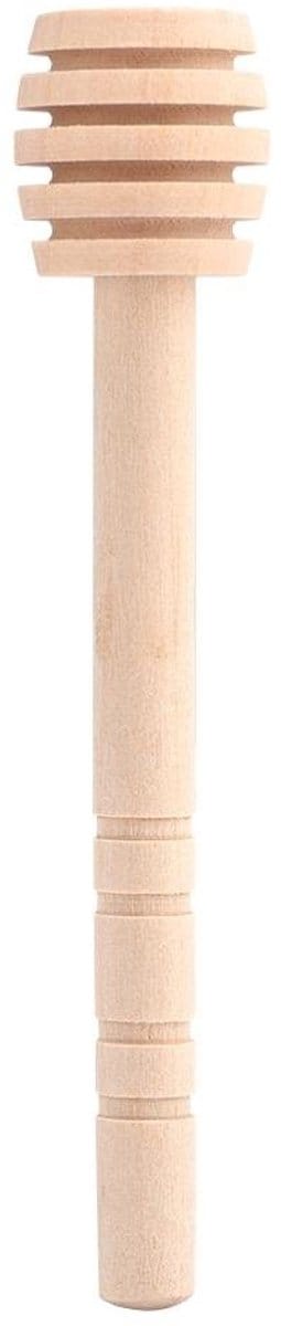 Dailygoods- Honingdipper Hout - Mini Honinglepel - 100% Natuurlijk Hout - Antislip Groeven - Verstelbaar - Lichtgewicht - Gemakkelijk te Reinigen