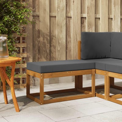 vidaXL - Buitenstoel - Bank - Massief - Acacia - Hout - Naturel