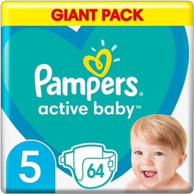 Baby Luiers - Maat 5 - Droog Blijven - 3-voudige Bescherming - 64 Stuks - Wit