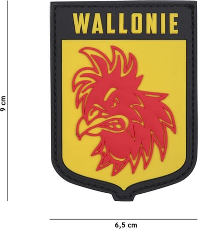 101 Inc Embleem 3D Pvc Wallonie Geel  20048