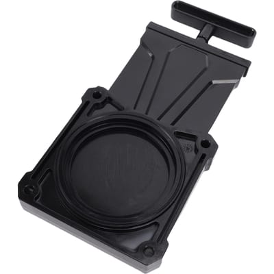 Corps de vanne de vidange pour camping-car avec poignée Tige en acier inoxydable Étanche 3 pouces Remplacement de vanne de vidange pour véhicule de camping black