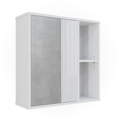 Vicco Leano Badkamerspiegelkast – 60 x 60 cm Wit