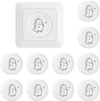 SolidKeus - Set van 10 Witte Stopcontact Covers voor Kindveiligheid