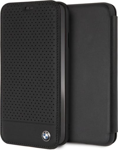 iPhone Xs Max hoesje - BMW - Zwart - Leer