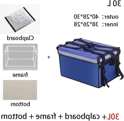 Koeltas - Isolatietas Lunchtas - Eten Vers Houden - Ruim Ontwerp - 30L Capaciteit - Blauw