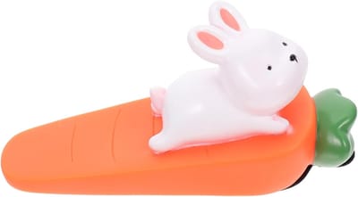 Dieren Deurstopper - Deurwig Antikollisie - Vingerbescherming - Zacht PVC Materiaal - 51 Gram - Oranje