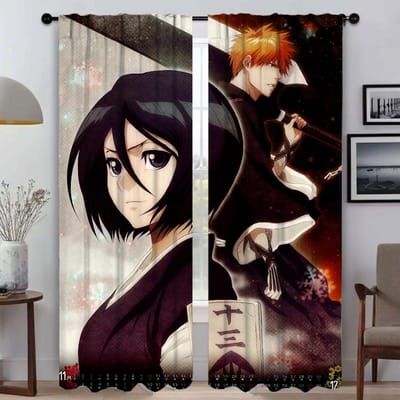 BleachS Gordijnen voor Woonkamer Gordijn voor Kamer 2 Panelen Halloween Decoratie Shades Afscheiding Huis Interieur Gordijnen Keuken W50xH70cmx2pcs-CL