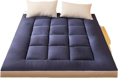 Japanse vloermatras, futonmatras, ademend, huidvriendelijke tatami-mat, opvouwbare dikke mat voor gastenbed, camping, bank, dikke matras (kleur