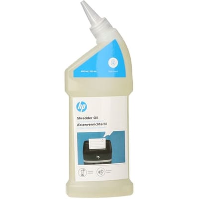HP Papierversnipperaar olie - 400 ml - Afsluitbare doseerfles - Plantaardig smeermiddel voor shredder