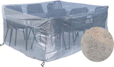 CUHOC - Diamond Tuinmeubelhoesset - Tuinsethoesset - Hoes met stormbanden,aantrekkoord,antislip en afwaterings HOCCIE - 2.15x1.7x1 M