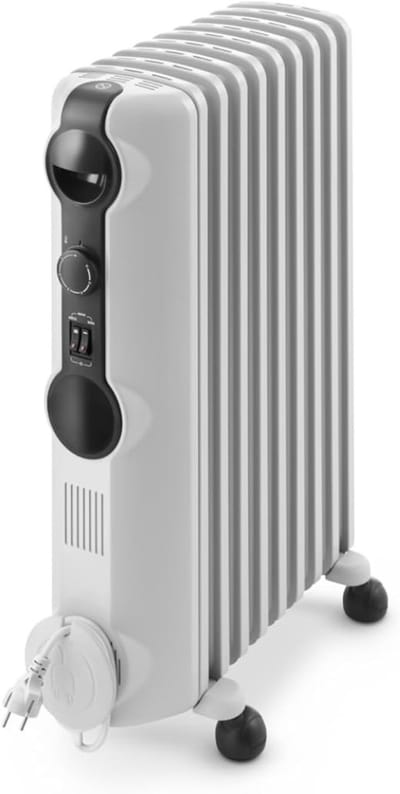 RWB® Olieradiator - Oliekachel - Elektrische Kachel - Grijs - 18cm x 49cm x 70cm